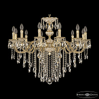 Подвесная хрустальная люстра Bohemia Ivele Crystal Verona 72201/12/300 B GW