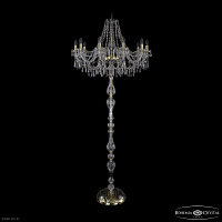 Торшер с хрусталем Bohemia IVELE Crystal 1403T1/10/300-210 G