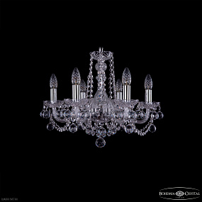Хрустальная подвесная люстра Bohemia IVELE Crystal 1402/6/160 Ni Balls