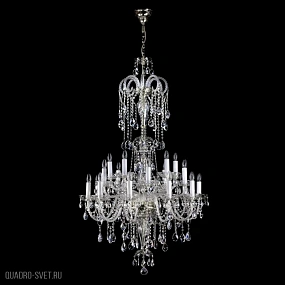 Большая хрустальная люстра ArtGlass THEODORA XX. 910x1500 POLISHED CE