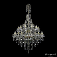 Большая хрустальная люстра Bohemia IVELE Crystal 1415/24+12+6/460/XL-213/2d G