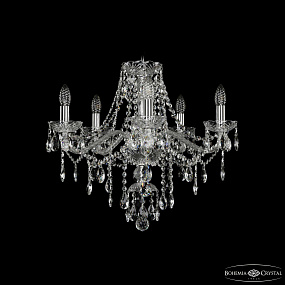 Хрустальная подвесная люстра Bohemia IVELE Crystal 1415/5/200 Ni