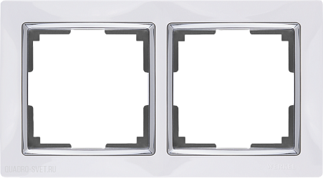 Рамка на 2 поста (белый) Werkel WL03-Frame-02-white