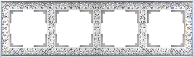 Рамка на 4 поста (жемчужный) Werkel WL07-Frame-04