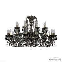 Большая хрустальная люстра Bohemia IVELE Crystal 1402/16+8/360 G M731