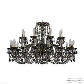 Большая хрустальная люстра Bohemia IVELE Crystal 1402/16+8/360 G M731