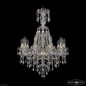 Хрустальная подвесная люстра Bohemia IVELE Crystal 1415/10/200/XL-76 G