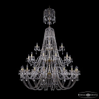Большая хрустальная люстра Bohemia IVELE Crystal 1406/20+10+5/530/XL-204/3d G