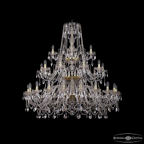 Большая хрустальная люстра Bohemia IVELE Crystal 1411/20+10+5/460/3d G