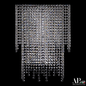Бра хрустальное светодиодное APL LED Sicilia SH500.B3.35-50.B.Ni.4000