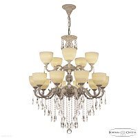 Большая хрустальная люстра Bohemia IVELE Crystal AL78101/10+5/250/2D B WMN P1 U Wave