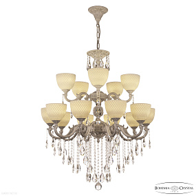 Большая хрустальная люстра Bohemia IVELE Crystal AL78101/10+5/250/2D B WMN P1 U Wave
