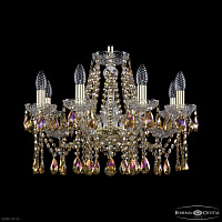 Хрустальная подвесная люстра Bohemia IVELE Crystal 1413/8/200 G R777