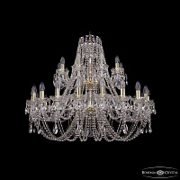 Большая хрустальная люстра Bohemia IVELE Crystal 1406/20+10/360/2d G