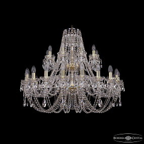 Большая хрустальная люстра Bohemia IVELE Crystal 1406/20+10/360/2d G