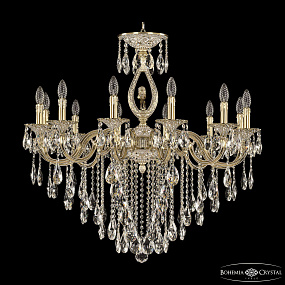 Подвесная хрустальная люстра Bohemia Ivele Crystal Verona 72401/12/300 B GW FL3B