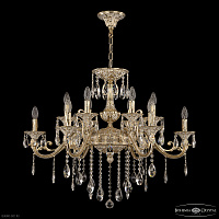 Большая хрустальная люстра Bohemia IVELE Crystal 70123/12/320 B GW U1