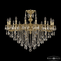 Большая хрустальная люстра Bohemia Ivele Crystal Verona 72202/16/360 B G