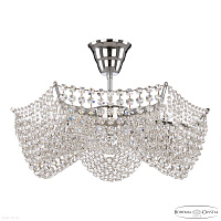 Хрустальная потолочная люстра Bohemia IVELE Crystal 778/42 Ni