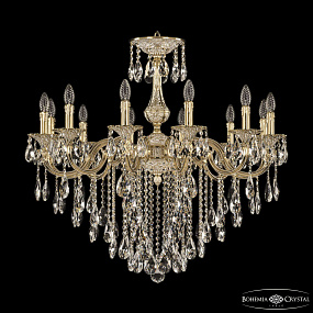 Подвесная хрустальная люстра Bohemia Ivele Crystal Verona 72101/12/300 B GW