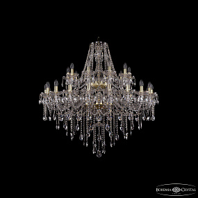 Большая хрустальная люстра Bohemia IVELE Crystal 1415/20+10/400/2d G
