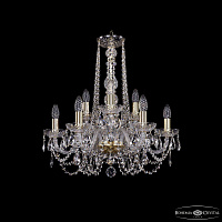 Хрустальная подвесная люстра Bohemia IVELE Crystal 1402/6+3/195/h-58 G