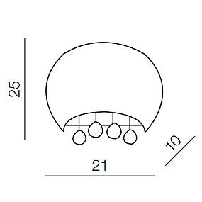 Бра Azzardo Caldo wall AZ1004
