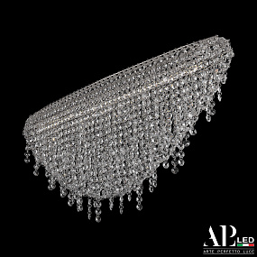 Хрустальная потолочная светодиодная люстра APL LED Rimini S505.0.80.B.4000