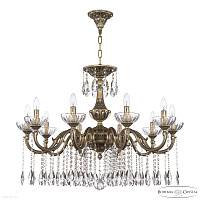 Большая хрустальная люстра Bohemia IVELE Crystal AL78101/10/300 A AGB P Clear/M-1H