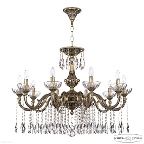 Большая хрустальная люстра Bohemia IVELE Crystal AL78101/10/300 A AGB P Clear/M-1H