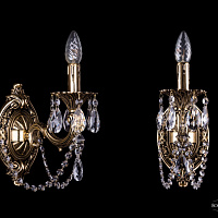 Бра литое с хрусталем Bohemia IVELE Crystal 1702B/1/175 C/GB