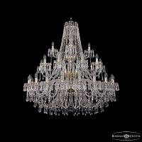 Большая хрустальная люстра Bohemia IVELE Crystal 1403/20+10+5/400/3d G
