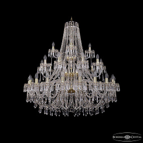 Большая хрустальная люстра Bohemia IVELE Crystal 1403/20+10+5/400/3d G