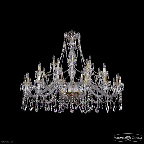 Большая хрустальная люстра Bohemia IVELE Crystal 1413/16+8+4/460 G