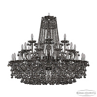 Большая хрустальная люстра Bohemia IVELE Crystal 1409/20+10+5/400 Ni M781