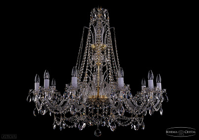 Хрустальная подвесная люстра Bohemia IVELE Crystal 1411/10/360-87/G