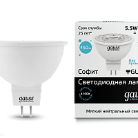 Лампа LED Gauss Софитная 5,5 Вт GU5.3 4100K 220В 16526