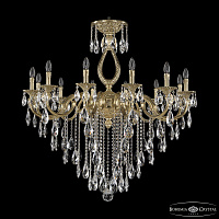 Большая хрустальная люстра Bohemia Ivele Crystal Verona 72301/12/360 B G