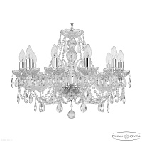 Хрустальная подвесная люстра Bohemia IVELE Crystal 105/10/195 Ni