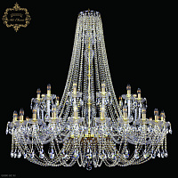 Большая хрустальная люстра Bohemia Art Classic 11.21.24+12.530.h-152.Gd.Sp