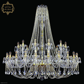Большая хрустальная люстра Bohemia Art Classic 11.21.24+12.530.h-152.Gd.Sp