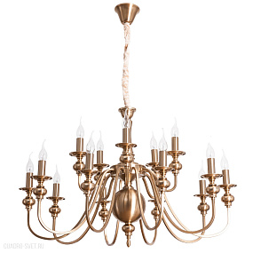 Большая люстра Arte Lamp PASSONI A6097LM-15PB