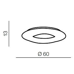 Светодиодный потолочный светильник Azzardo Donut Top 60 CCT AZ2669