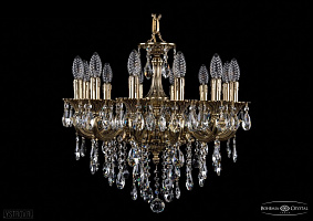 Литая подвесная люстра с хрусталем Bohemia IVELE Crystal 1701/12/181/B/GB