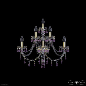 Бра с хрусталем Bohemia IVELE Crystal 1410B/3+2+1/240 G V7010