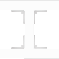 Рамка на 2 поста (белый матовый) Werkel WL01-Frame-02