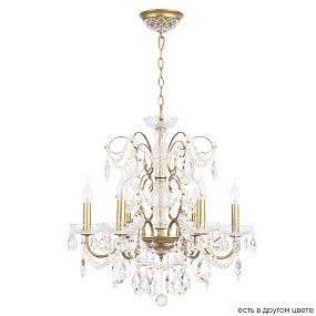 Подвесная хрустальная люстра Crystal Lux ODELIS SP6 GOLD