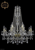 Большая хрустальная люстра Bohemia Art Classic 11.25.8+4.220.h-80.Gd.Sp