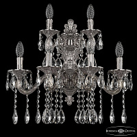 Бра с хрусталем Bohemia Ivele Crystal Florence 7102B16/4+2/210 A Ni