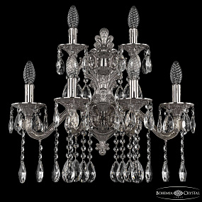 Бра с хрусталем Bohemia Ivele Crystal Florence 7102B16/4+2/210 A Ni